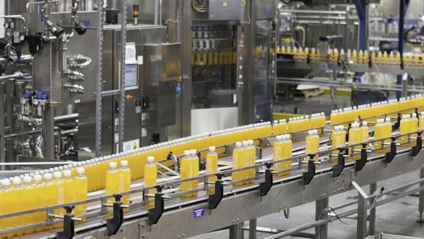 Línea de envasado en botellas y frascos