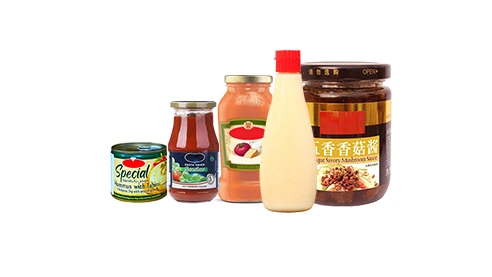 Línea de envasado de condimentos y salsas